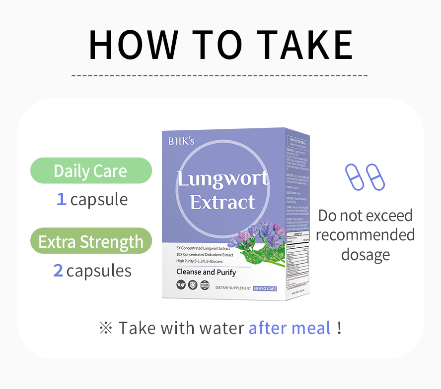 How to take BHK's Lungwort.