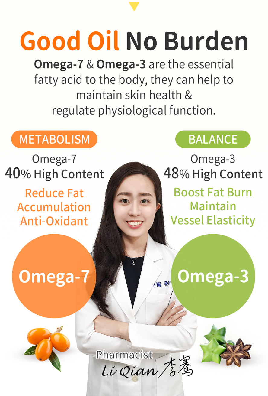 Pharmacist recommend to take good oil for fat burning purpose to reduce body fat acummulation and maintain healthy vessels.