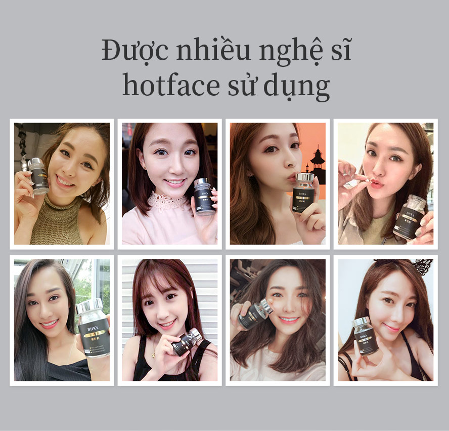 Viên nén cấp ẩm Ceramide BHK được rất nhiều hotface nghệ sỹ giới thiệu ,giảm thiểu vết nhăn thường ,vết chân chim ,vết nhăn trên trán ,gáy ,cổ