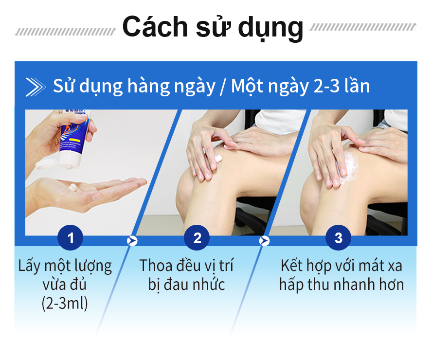 mát xa vị trí bị đau nhức, hiệu quả hơn miếng dán