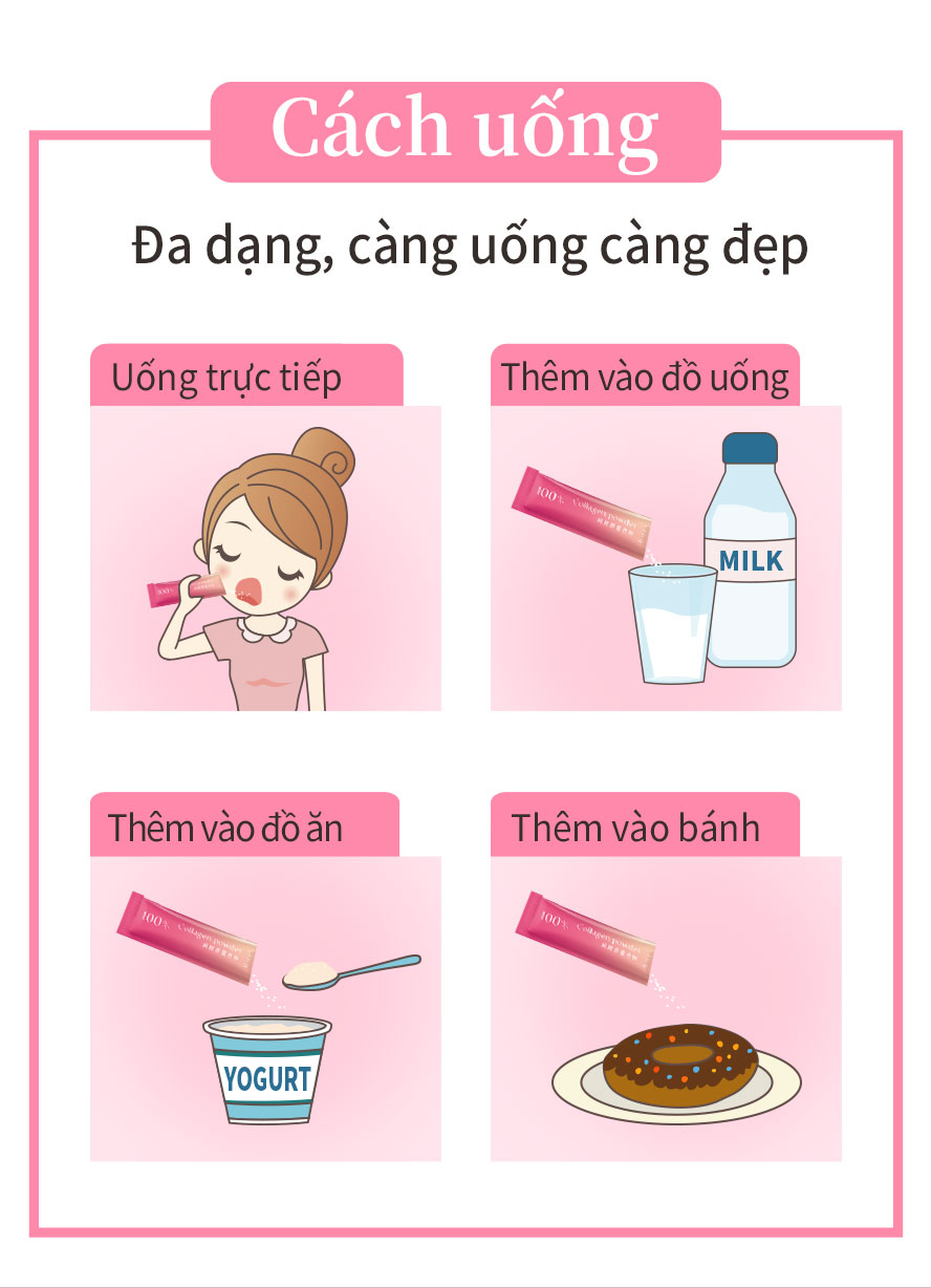 Được nhiều người nổi tiếng giới thiệu, có thể pha với nước uống hoặc đồ ăn