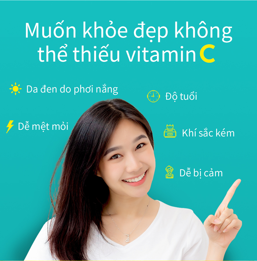 Viên sủi vitamin c cho người ăn chay tăng cường hiệu quả chống oxy hóa ,làm trắng da hiệu quả