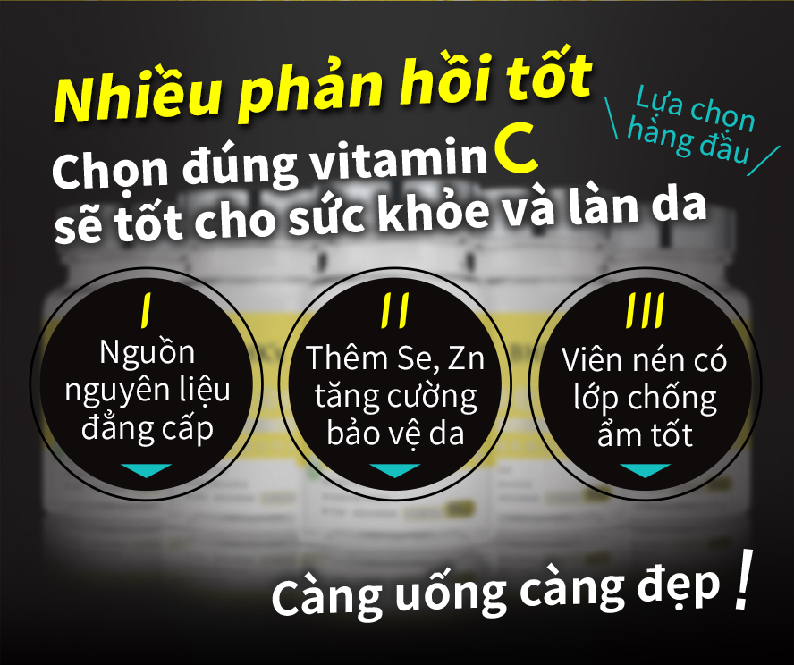 Hàm lượng 500mg cao ,giúp bạn tràn đầy năng lượng cả ngày