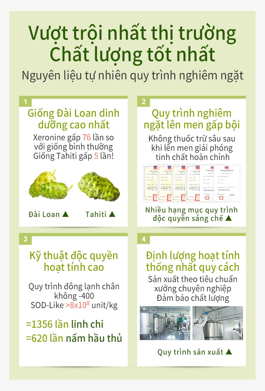 lựa chọn quả nhàu tại Đài Loan ,giá trị dinh dưỡng cao ,kỹ thuật sáng chế độc quyền