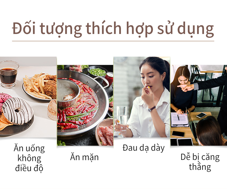 thích hợp cho những bạn ăn uống không điều độ tiêu hóa kém