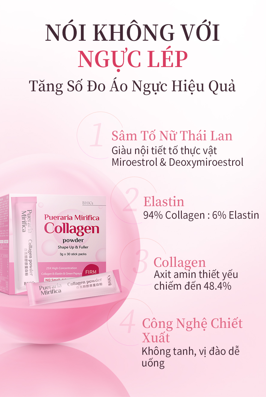 tỷ lệ Elastin tuyệt vời, axit amin đạt 48.4%