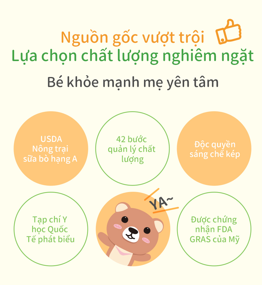 lựa chọn chất lượng tốt nhất, kỹ thuật mới nhất, là men vi sinh được nhiều bà mẹ tin dùng cho con