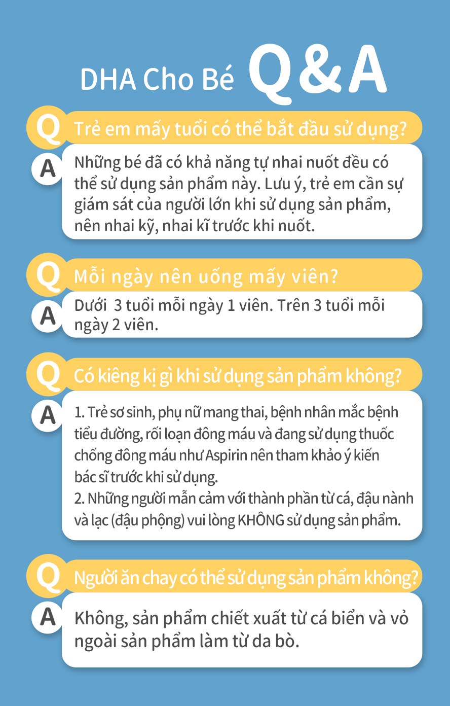 trên 3 tuổi kiến nghị 1 ngày 2 viên, dưới 3 tuổi 1 viên, nhai cẩn thận, có thể cắt viên nhai ra cho vào sữa bò, thức ăn ăn chung, phụ huynh nên giám sát quá trình ăn của bé