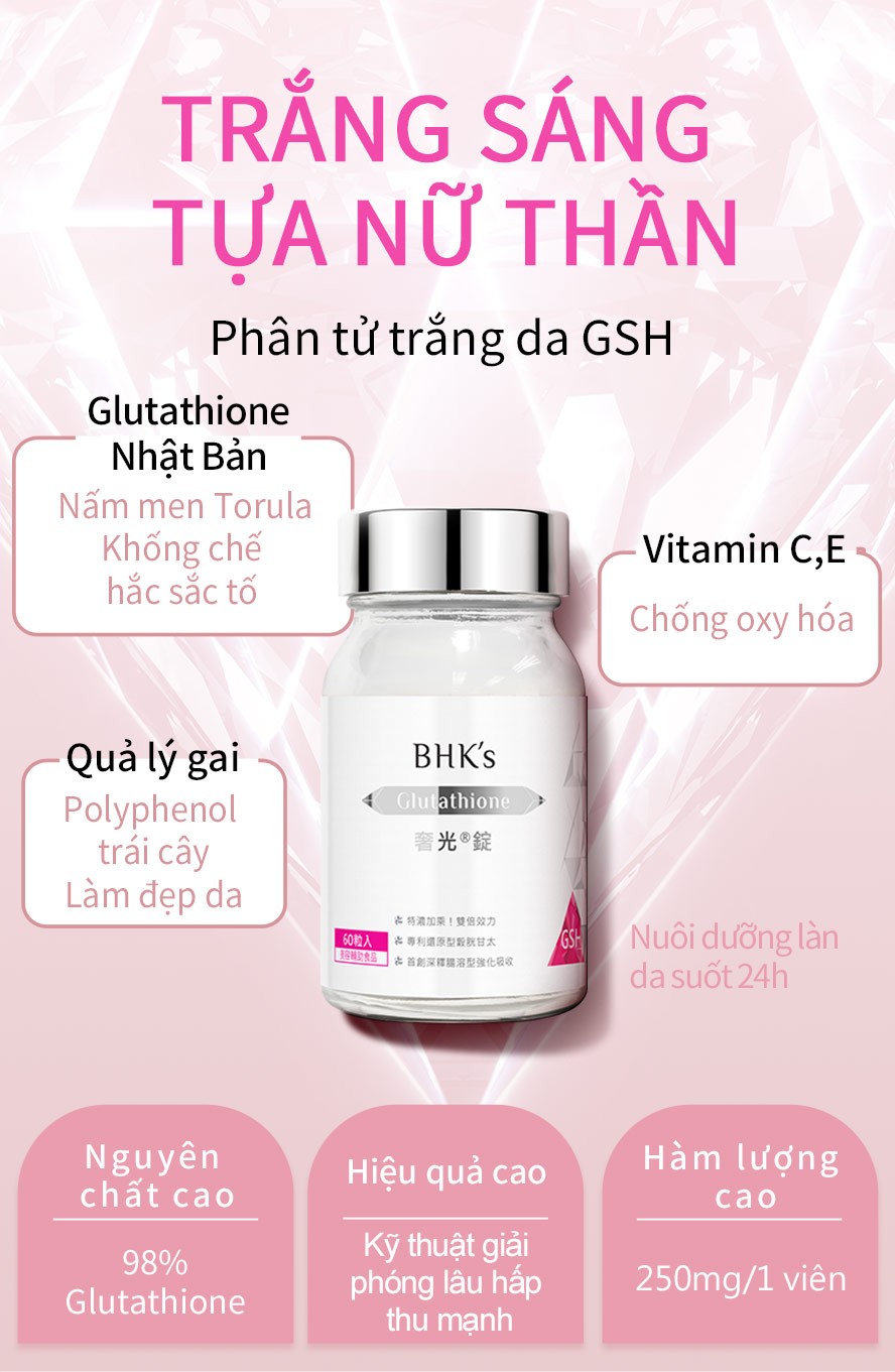 glutathione Nhật Bản, giúp ngủ ngon, có công dụng trắng da, đẹp da