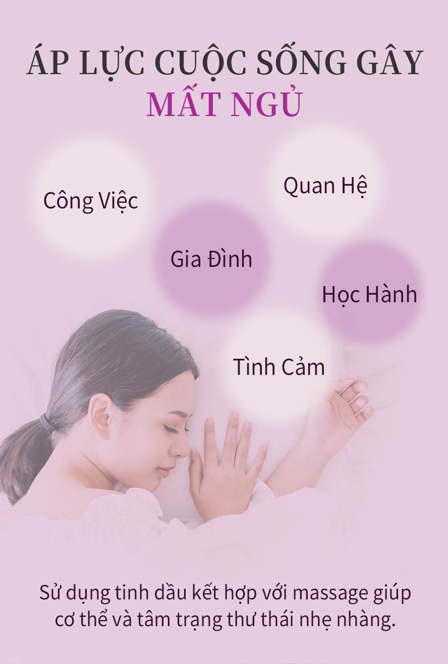 nếu bạn cảm thấy tâm trạng mệt mỏi, áp lực, mất ngủ hoặc hệ thần kinh rối loạn, có thể dùng tinh dầu an thần BHK, có thể ổn định tinh thần, mùi hương lavender dịu nhẹ làm giảm tình trạng căng thẳng, giúp bạn ngủ sâu hơn