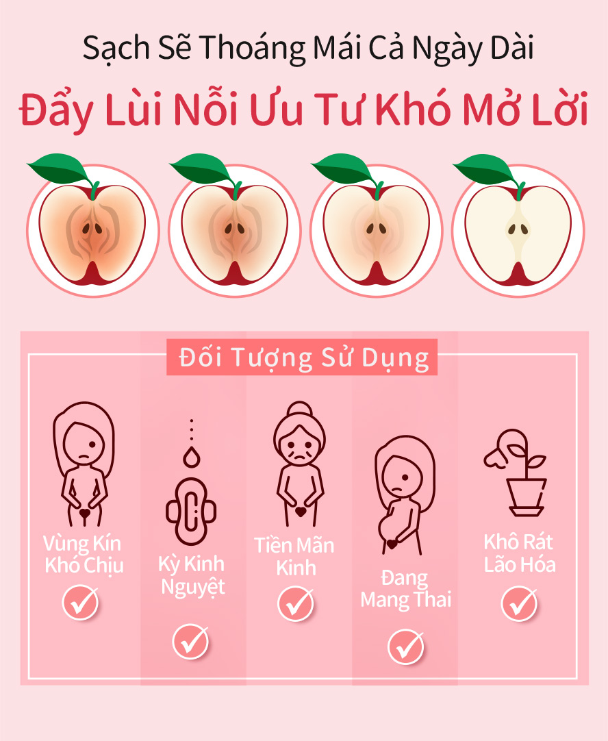 muốn duy trì vùng kín khỏe mạnh hãy lựa chọn combo Viên nén chăm sóc vùng kín chiết xuất nam việt quất đỏ & Dung dịch vệ sinh phụ nữ đặc biệt BHK's