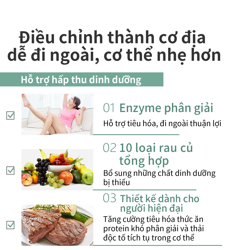 bổ sung dinh dưỡng rau củ tổng hợp