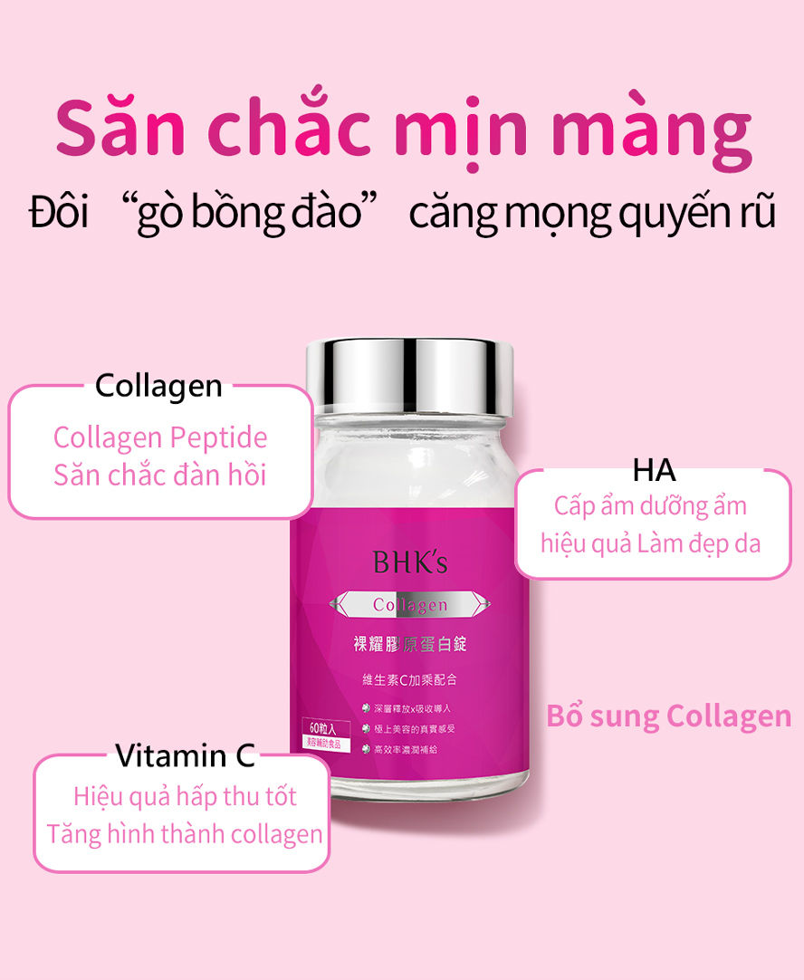 sử dụng collagen Pháp, giúp cho da của bạn săn chắc đàn hồi